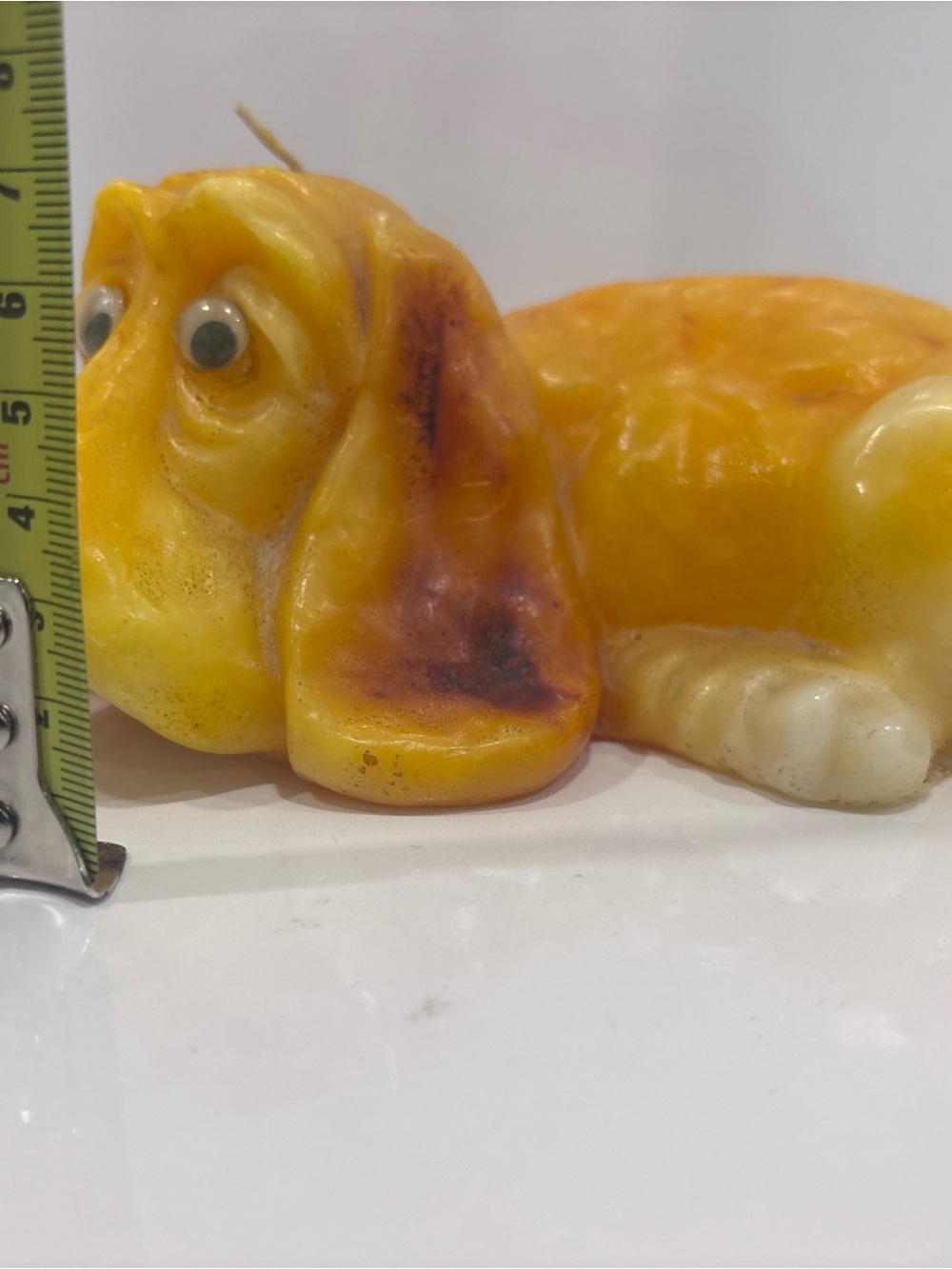 Vintage Made in USA Basset Hound Novelty Wax Candle with Googly Eyes – Unused - Picture 10 of 10